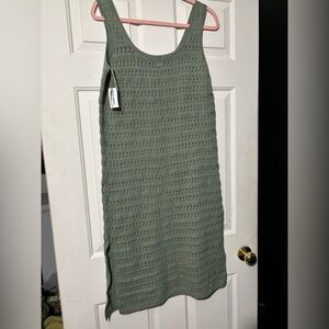 Old Navy Green Knit Swim Coverup